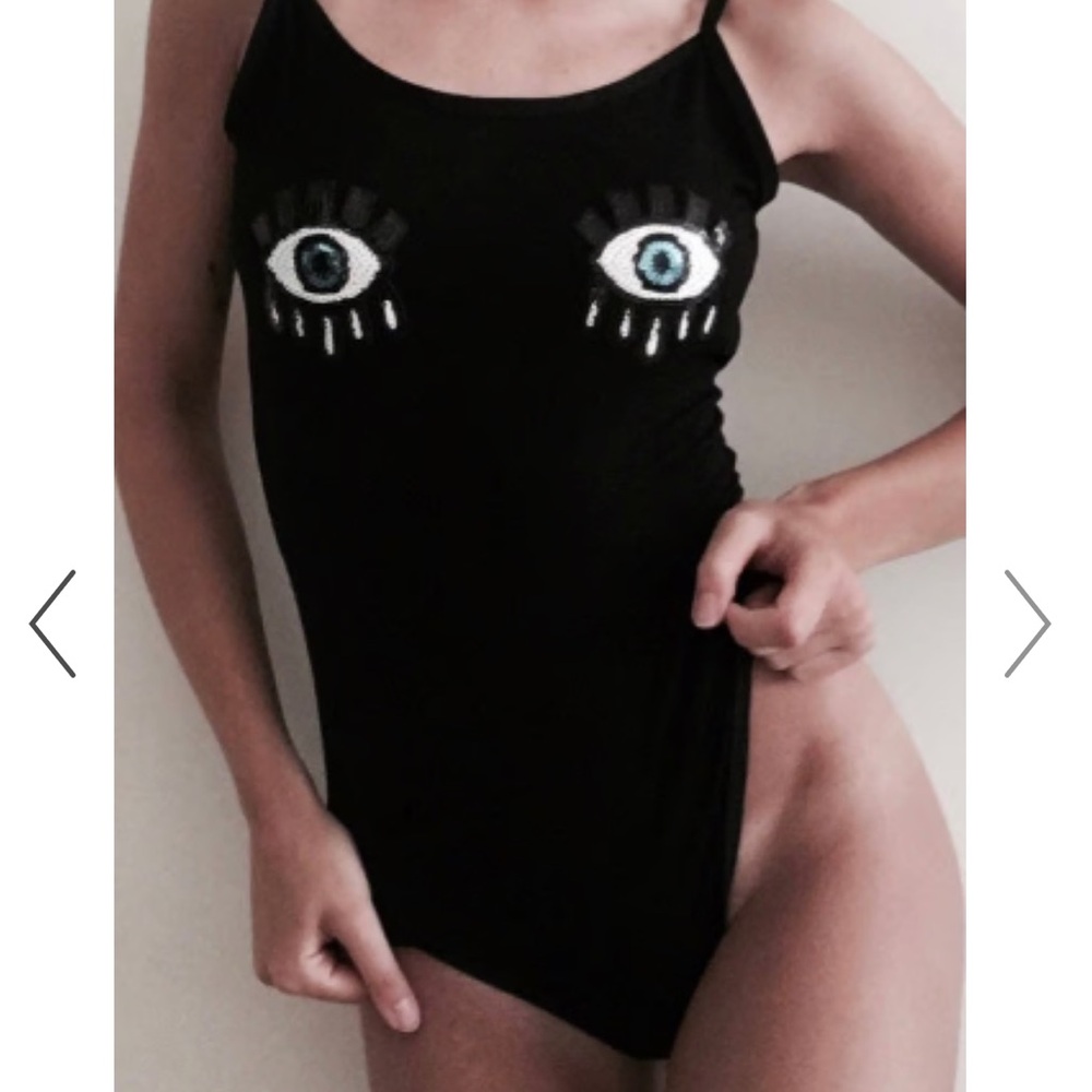Sequin eye bodysuit
